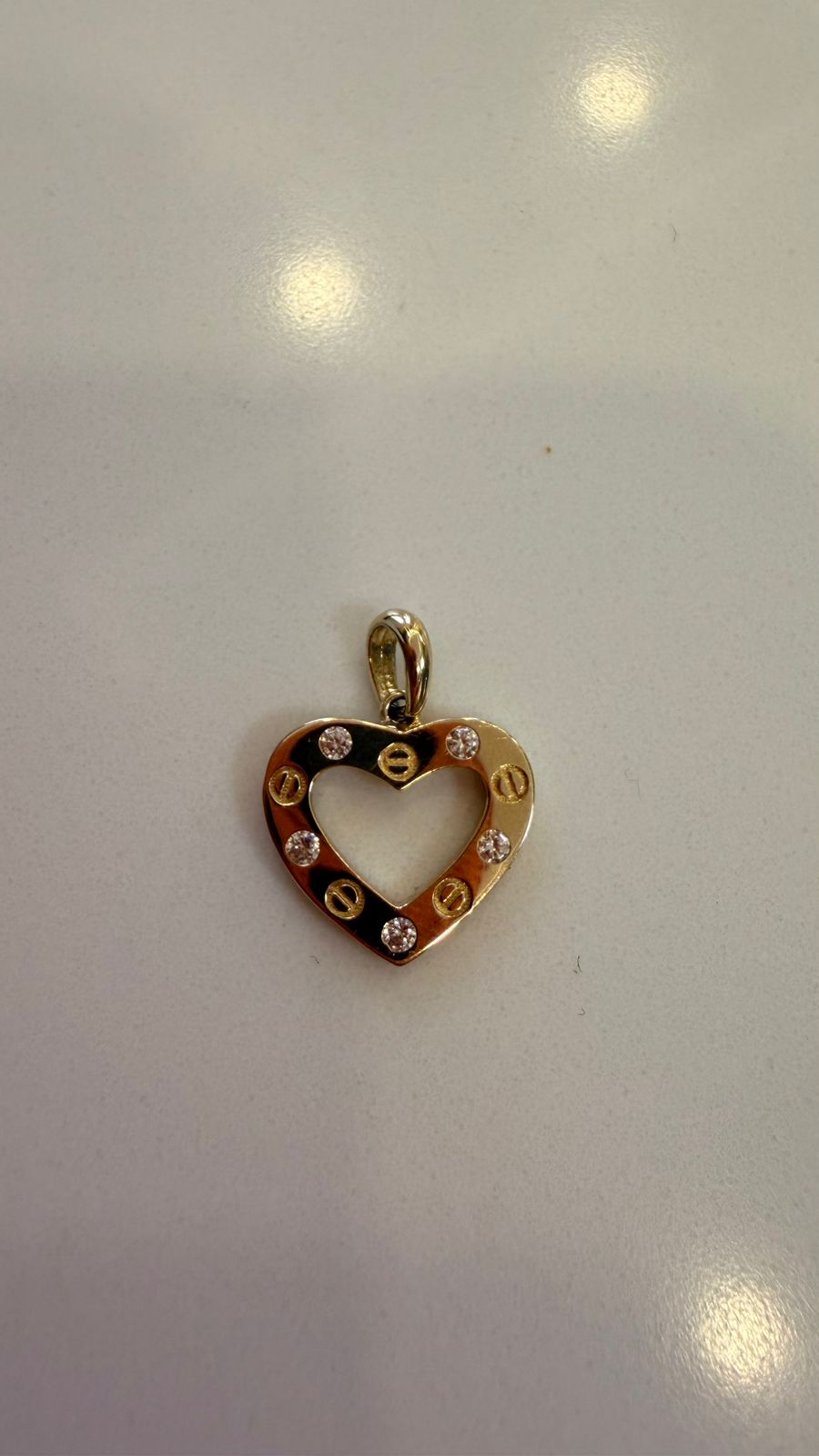 DIJE CARTIER CORAZON SOLIDO 1GR